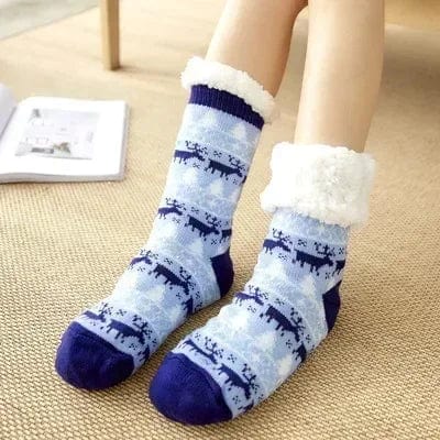 Chausson Chaussette de Noel Femme - Fourré et Chaud