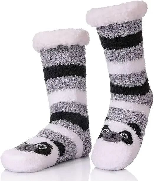 Chausson Chaussette de Noel Femme - Fourré et Chaud