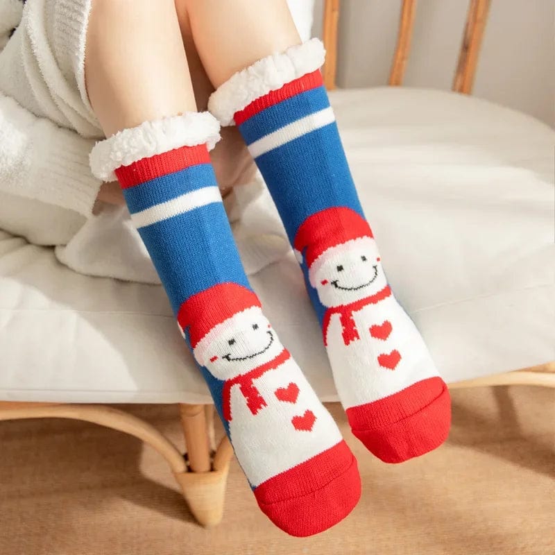 Chausson Chaussette de Noel Femme - Fourré et Chaud