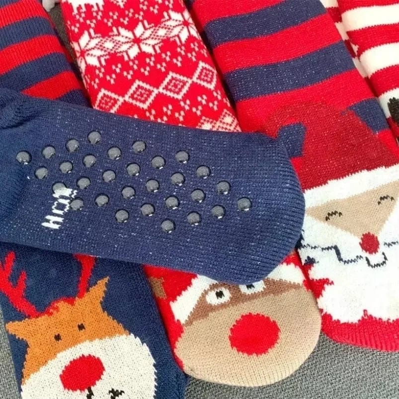 Chausson Chaussette de Noel Femme - Fourré et Chaud