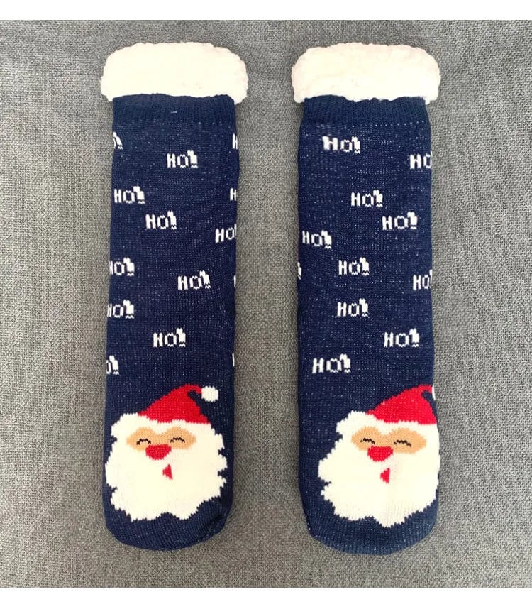 Chausson Chaussette de Noel Femme - Fourré et Chaud