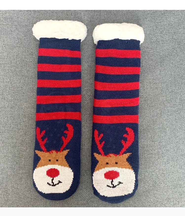 Chausson Chaussette de Noel Femme - Fourré et Chaud