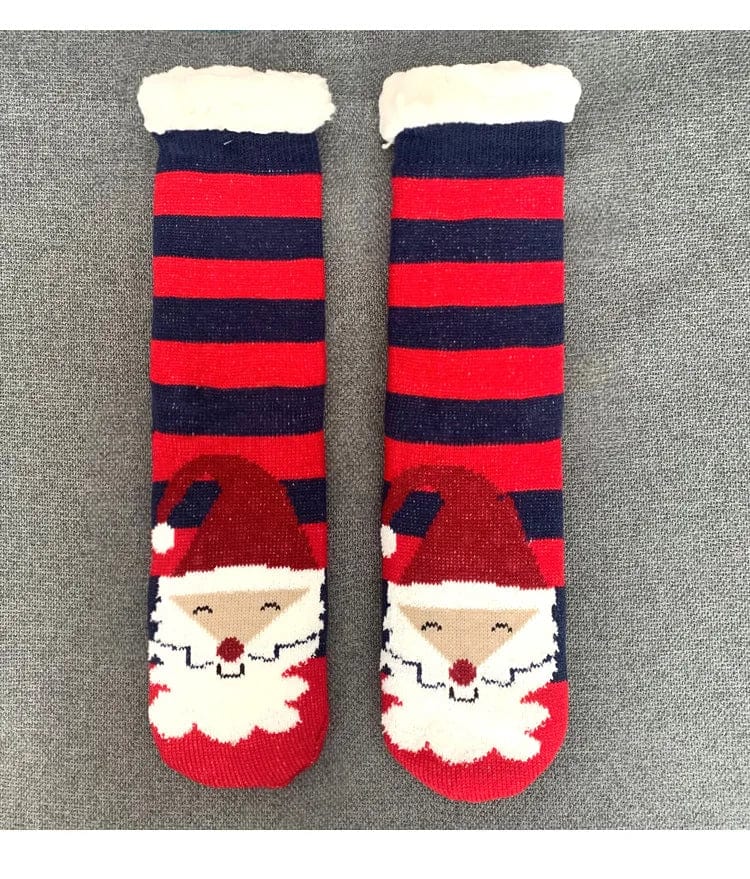 Chausson Chaussette de Noel Femme - Fourré et Chaud