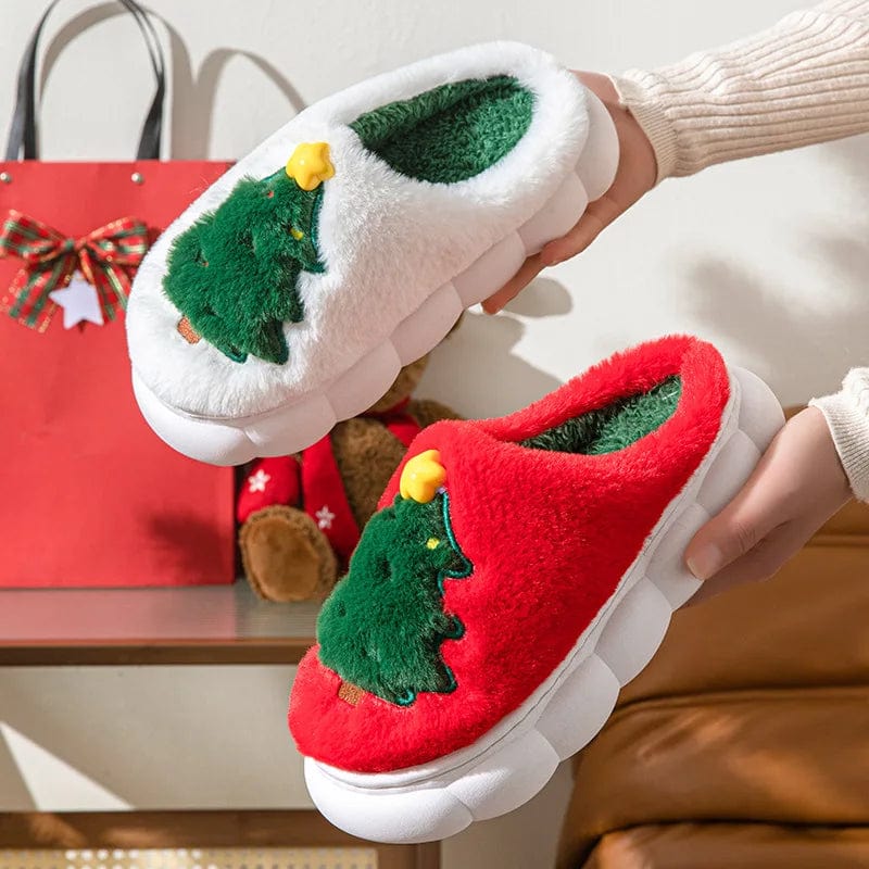 Chausson de Noel Femme - Sapin