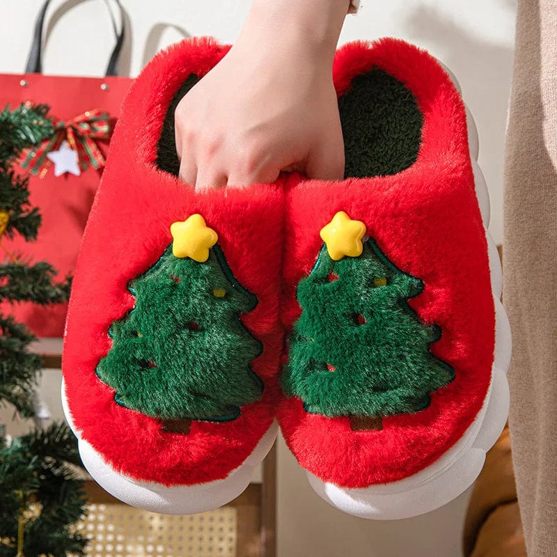 Chausson de Noel Femme - Sapin