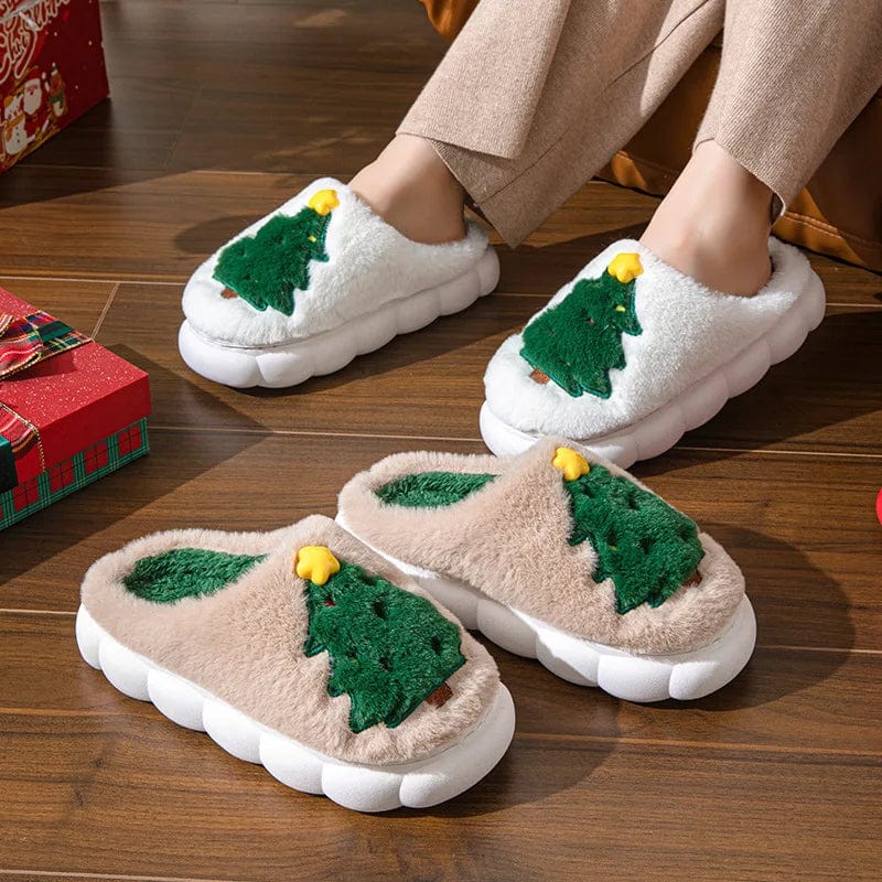 Chausson de Noel Femme - Sapin