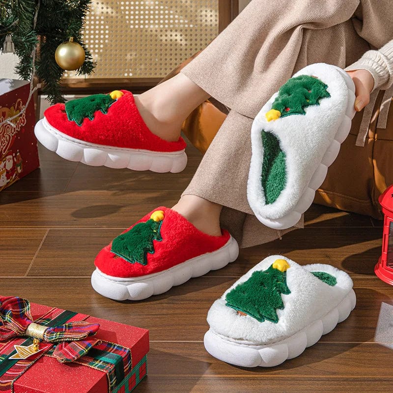 Chausson de Noel Femme - Sapin