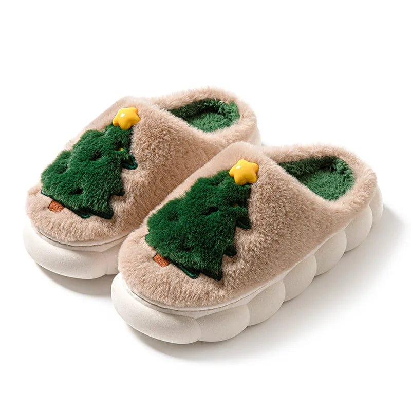 Chausson de Noel Femme - Sapin