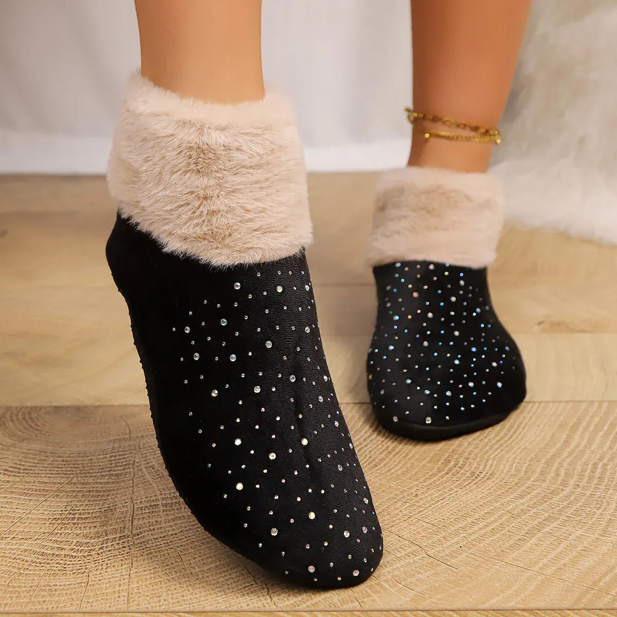 Chausson Chaussette Antidérapant Femme - Différents coloris