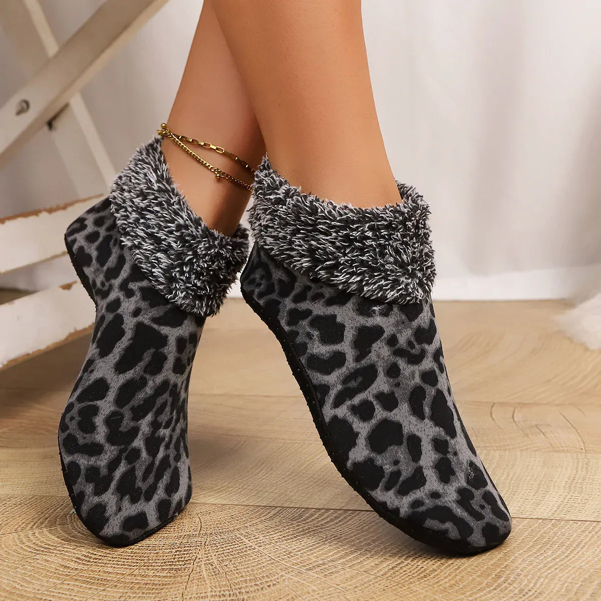 Chausson Chaussette Antidérapant Femme - Différents coloris