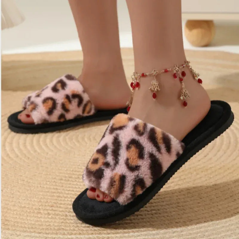 Mule Ouverte Panthère pour Femme