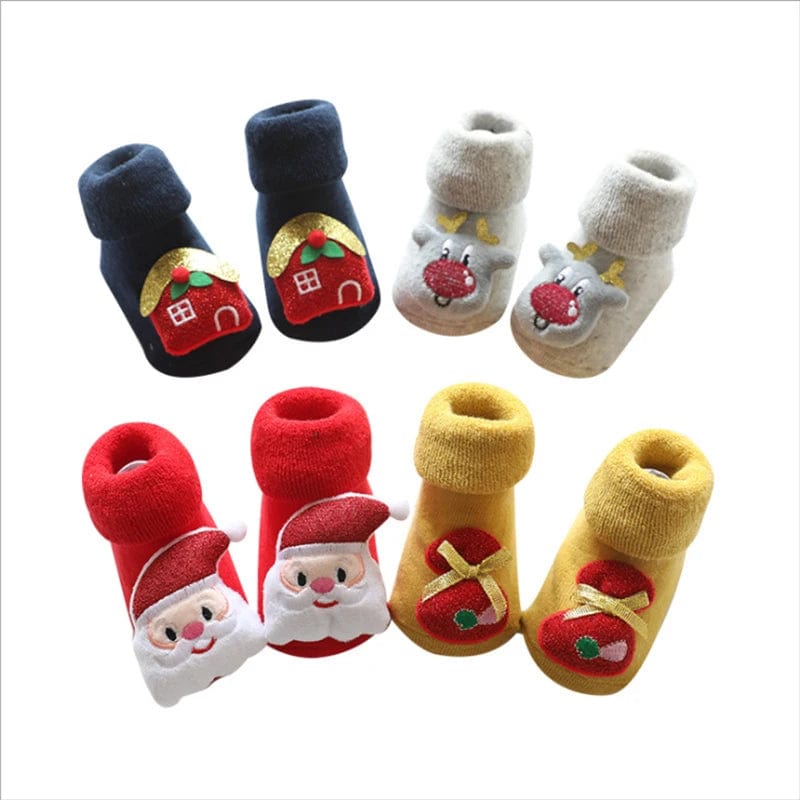 Chaussette Chausson Bébé - Edition Noel
