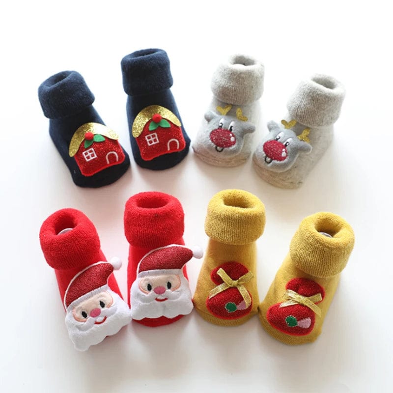 Chaussette Chausson Bébé - Edition Noel