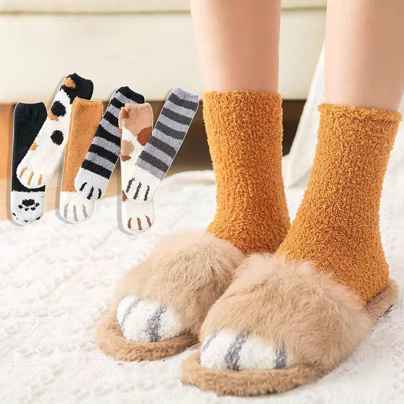 Chaussettes Fantaisies Femme - Pattes d'animaux