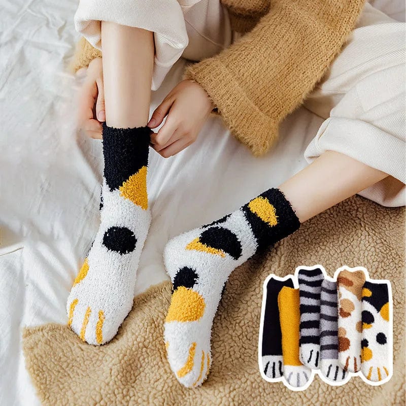 Chaussettes Fantaisies Femme - Pattes d'animaux