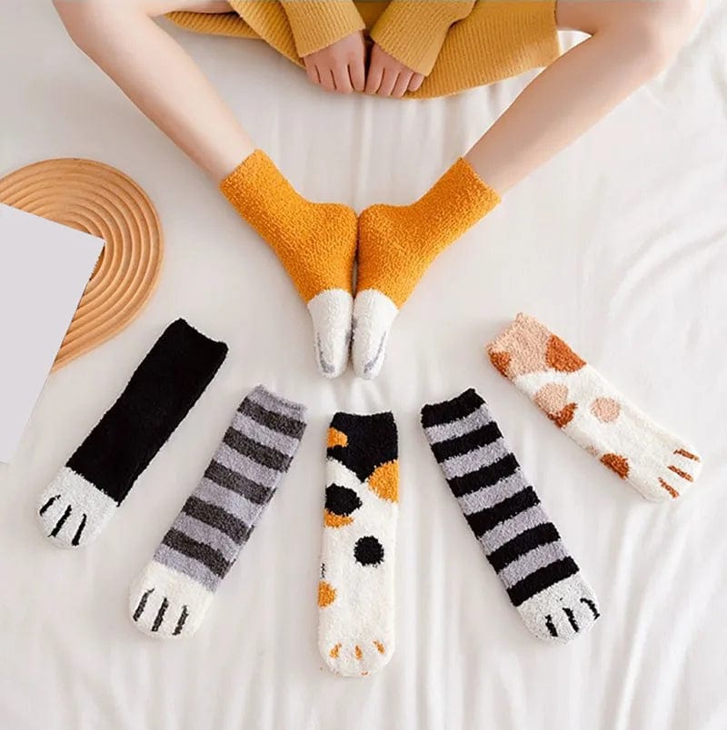 Chaussettes Fantaisies Femme - Pattes d'animaux