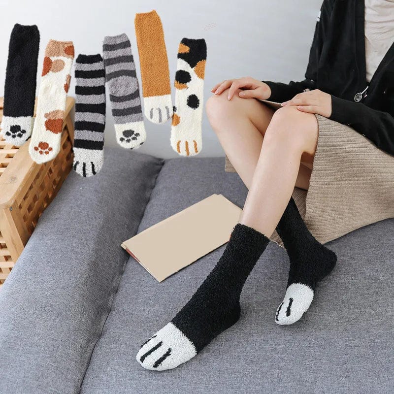 Chaussettes Fantaisies Femme - Pattes d'animaux