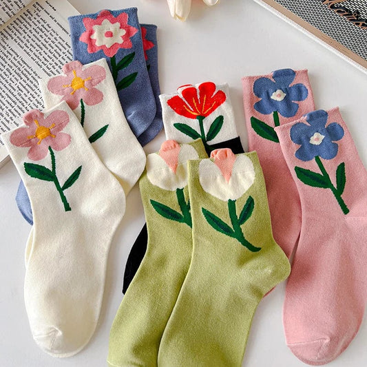 Chaussettes Fleur Femme - Cute Edition