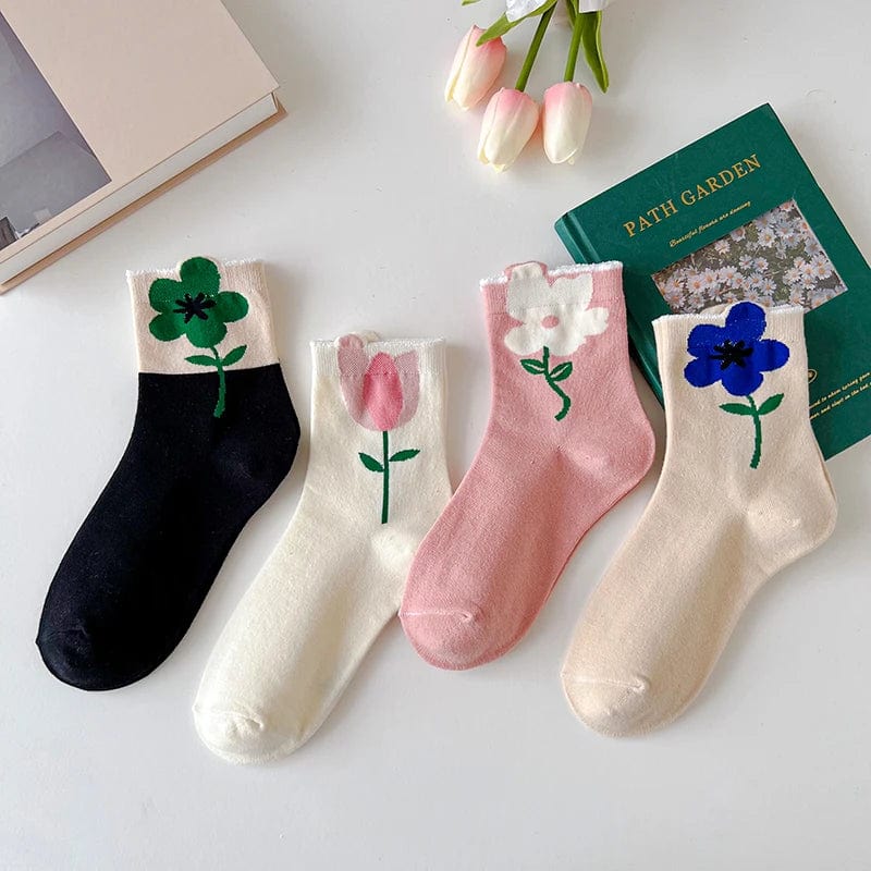 Chaussettes Fleur Femme - Cute Edition