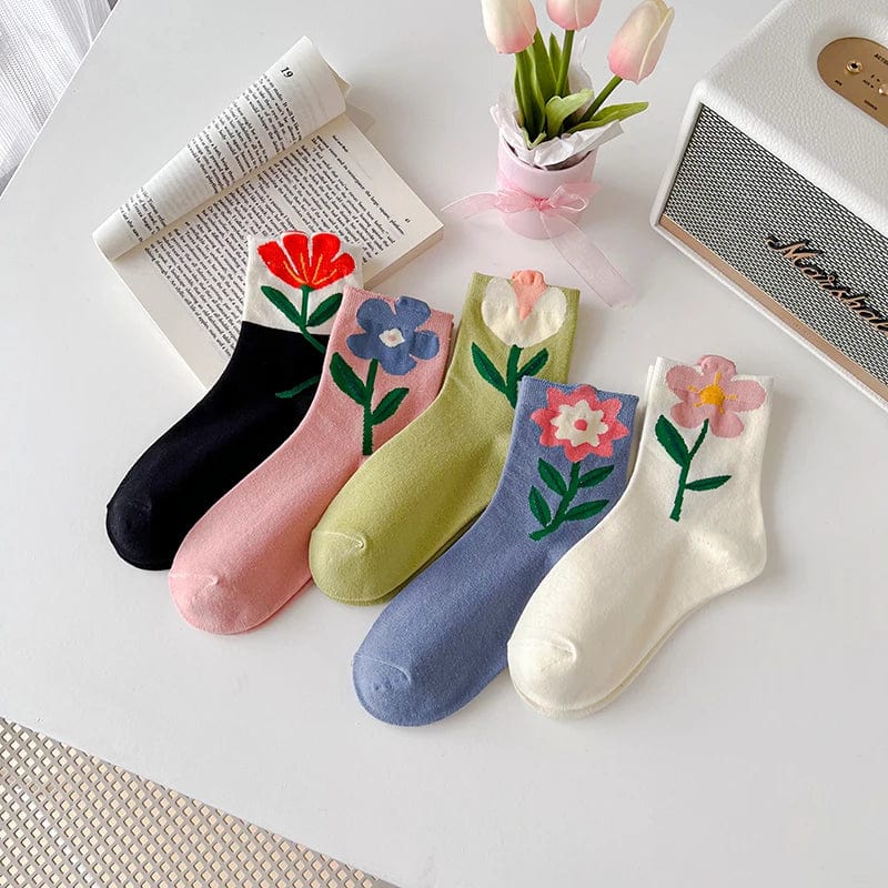 Chaussettes Fleur Femme - Cute Edition