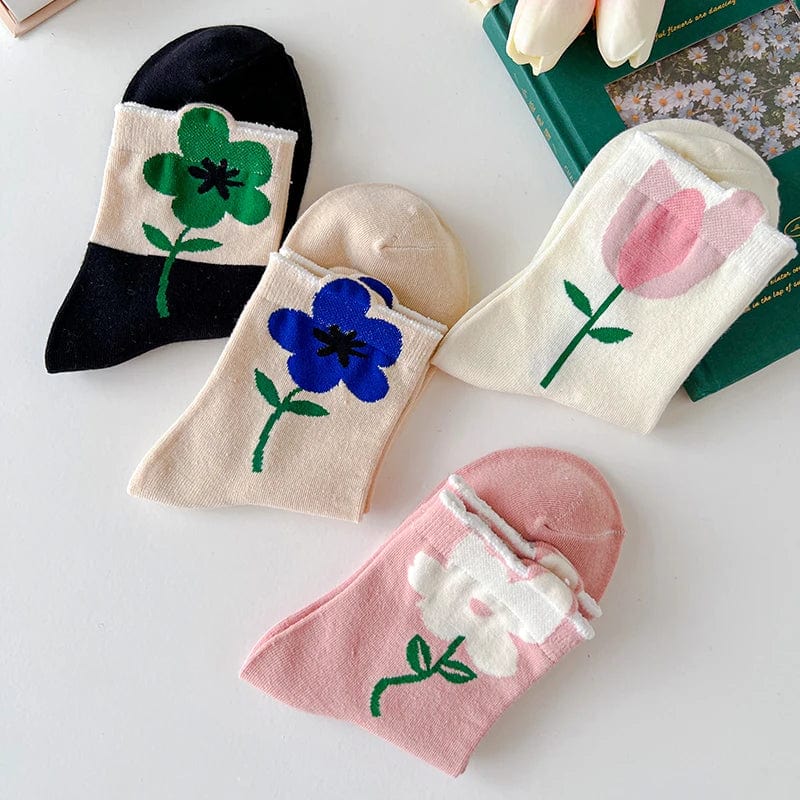 Chaussettes Fleur Femme - Cute Edition