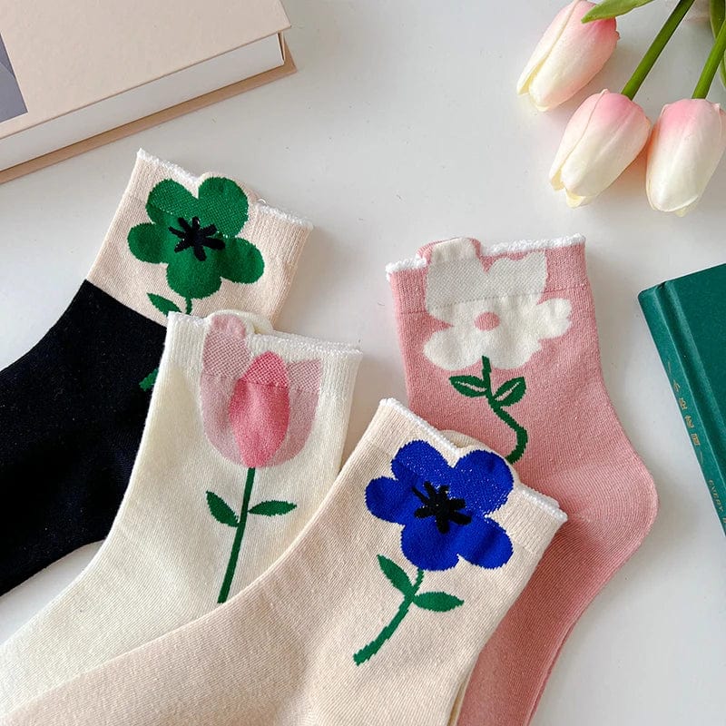 Chaussettes Fleur Femme - Cute Edition