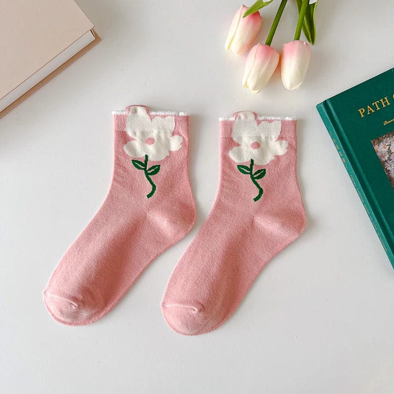 Chaussettes Fleur Femme - Cute Edition