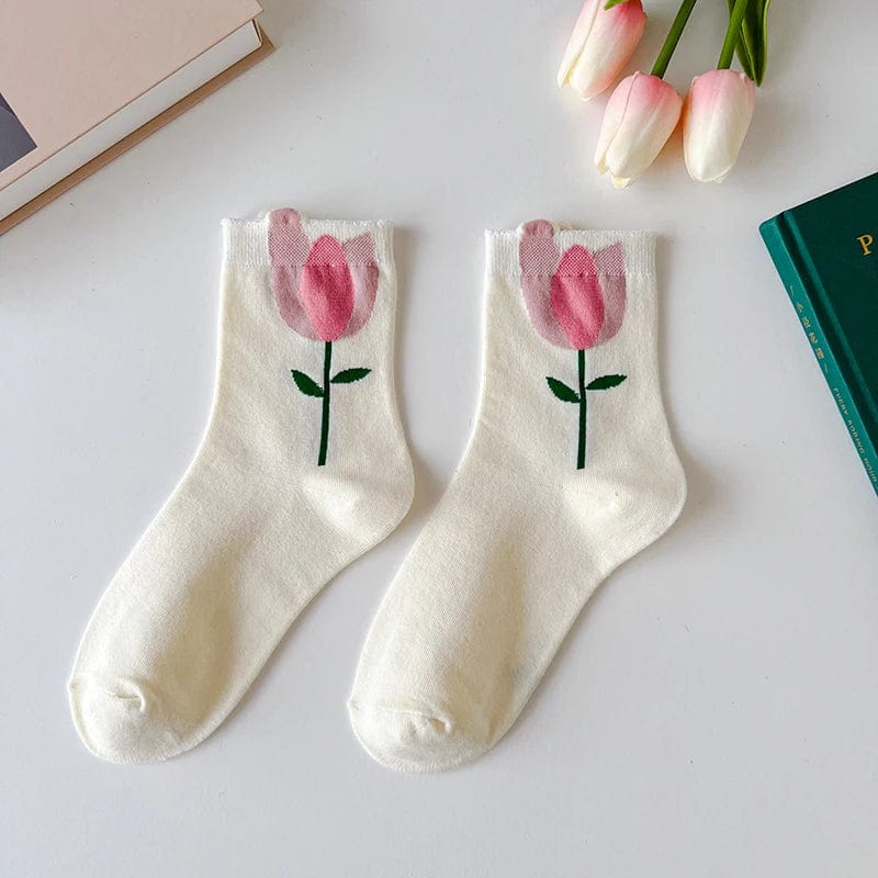 Chaussettes Fleur Femme - Cute Edition