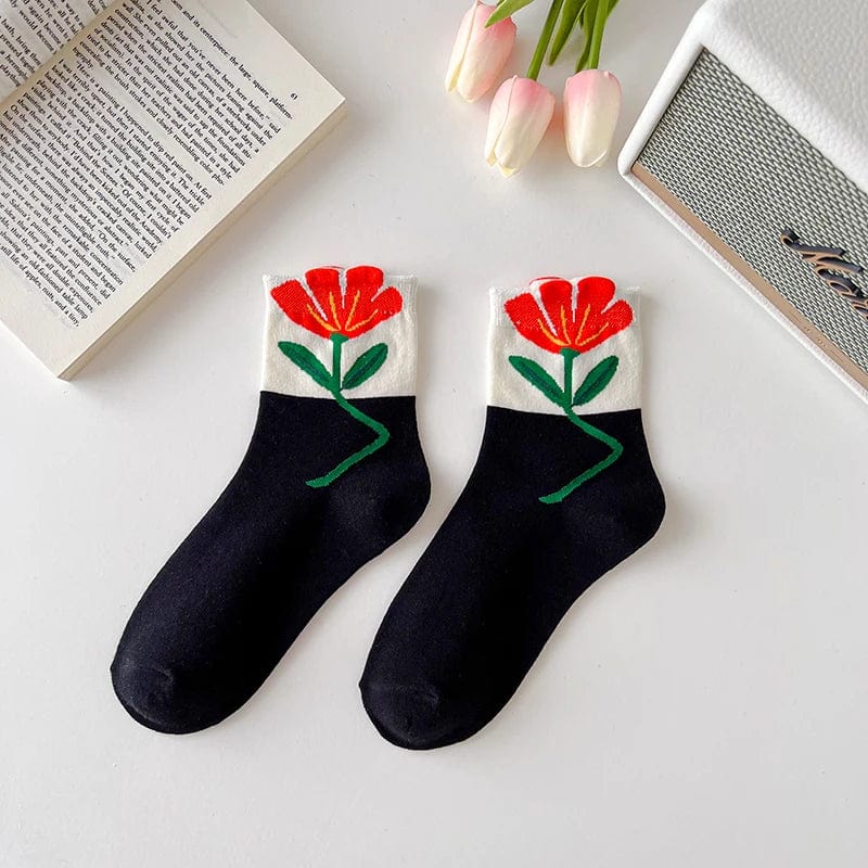 Chaussettes Fleur Femme - Cute Edition