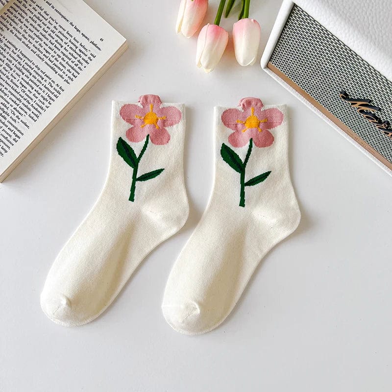 Chaussettes Fleur Femme - Cute Edition