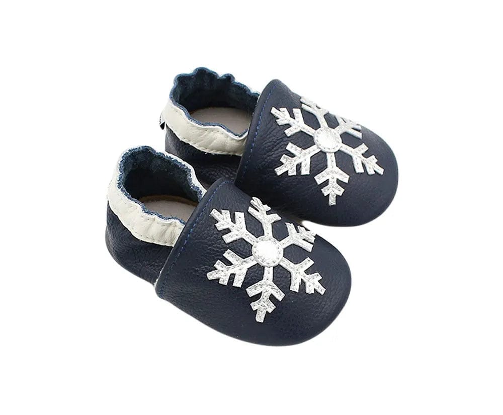 Chausson Cuir Bébé - Etoiles