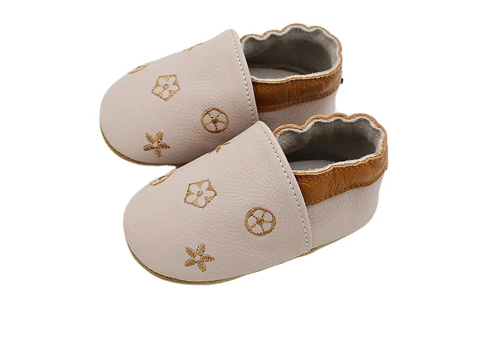 Chausson Cuir Bébé - Etoiles