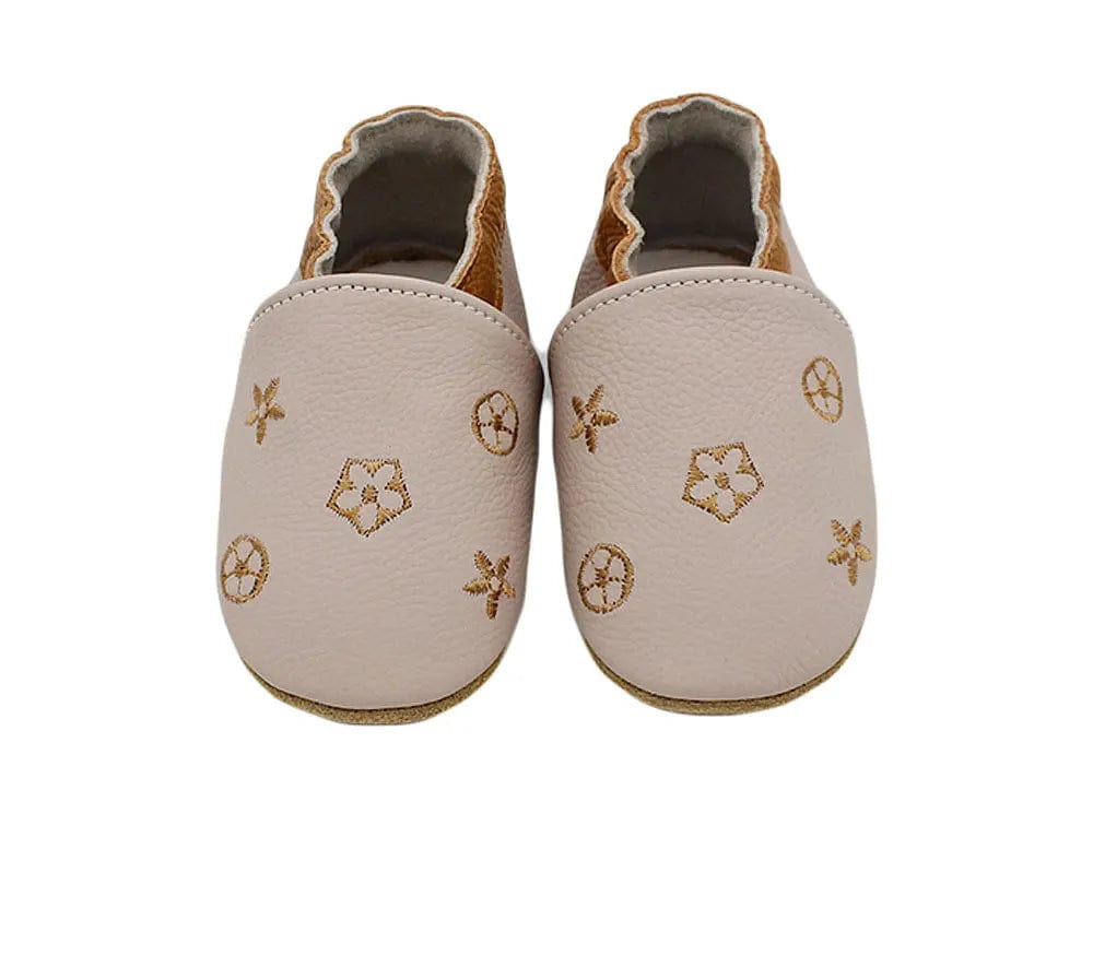 Chausson Cuir Bébé - Etoiles