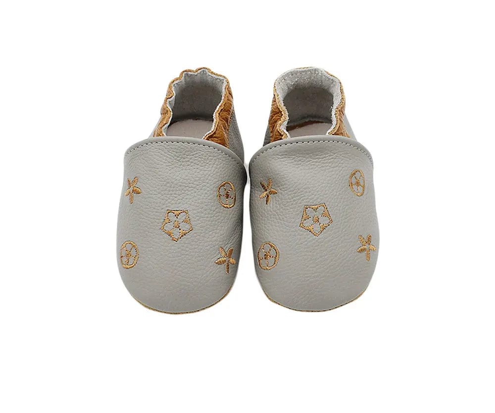 Chausson Cuir Bébé - Etoiles