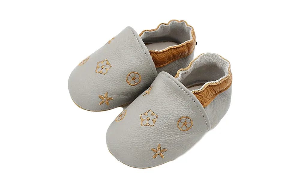 Chausson Cuir Bébé - Etoiles