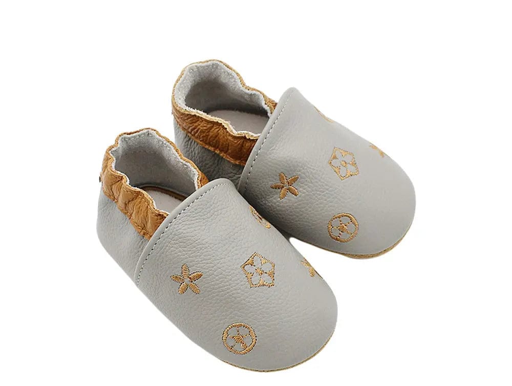 Chausson Cuir Bébé - Etoiles