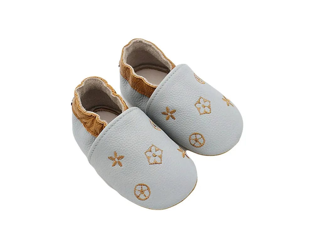 Chausson Cuir Bébé - Etoiles