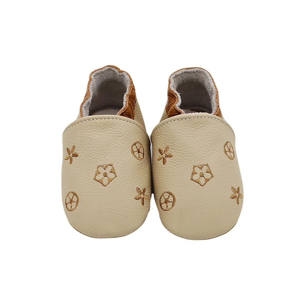 Chausson Cuir Bébé - Etoiles