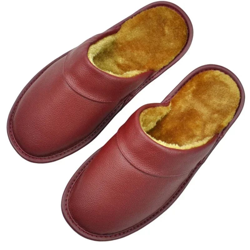 Chausson Cuir Homme