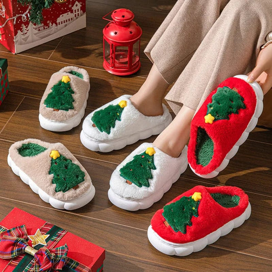 Chausson de Noel Femme - Sapin