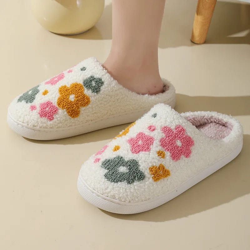 Chausson Douillet pour Femme - Fleurs