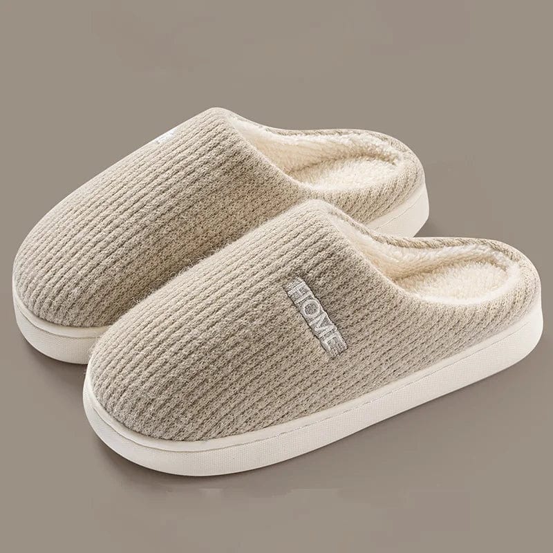 Chaussons/pantoufles La Vague Beige Talon Plat Jusqu'à 3cm Chaussons/pantoufles La Vague Beige Talon Plat Jusqu'à 3cm