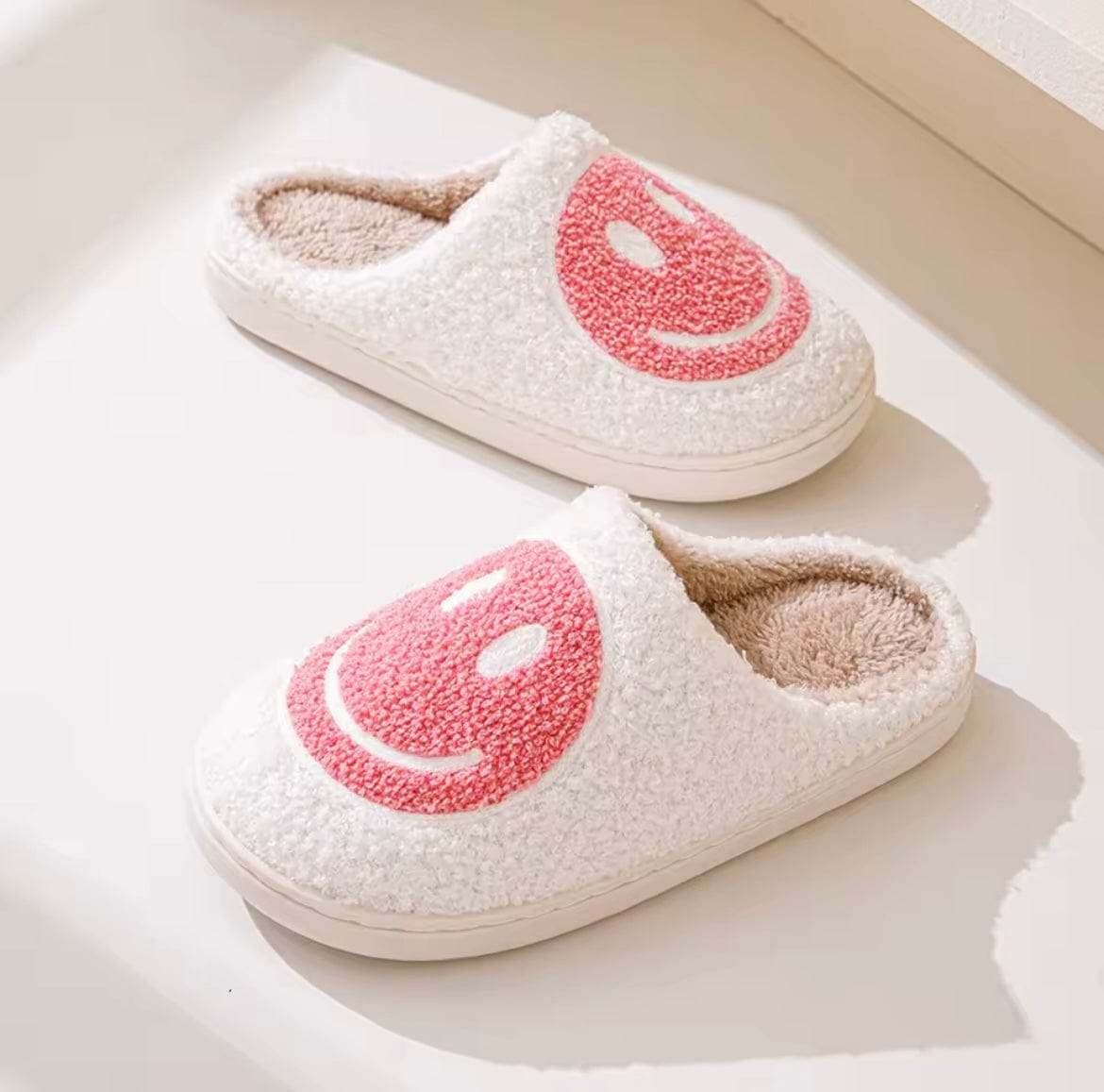 Chausson Rigolo - Edition Smiley - Rose