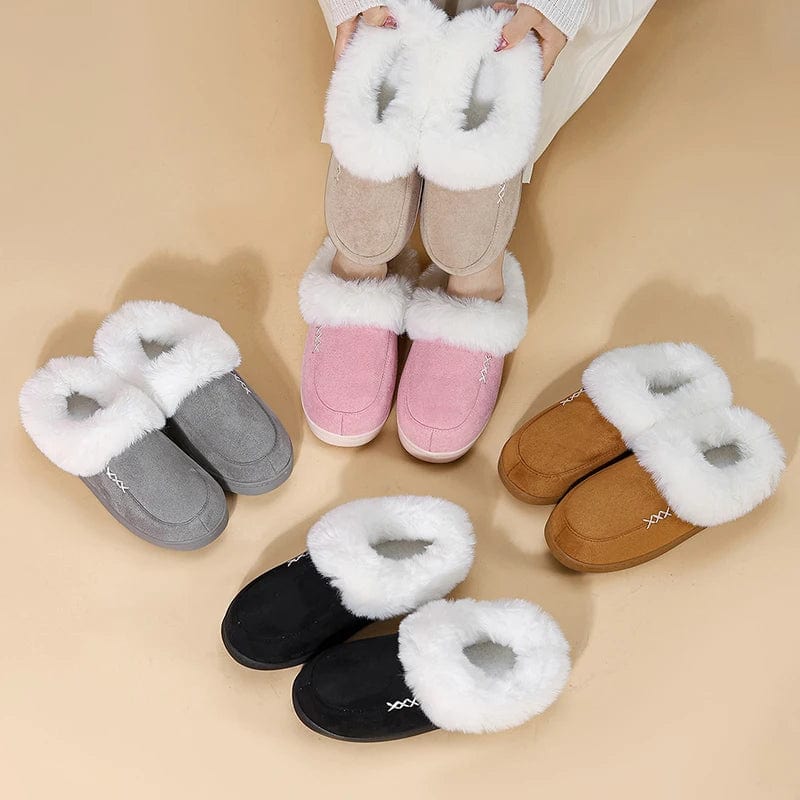 Chaussons Fourrés Femme - Chaud et Tendance