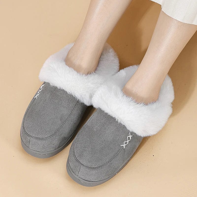 Chaussons Fourrés Femme - Chaud et Tendance