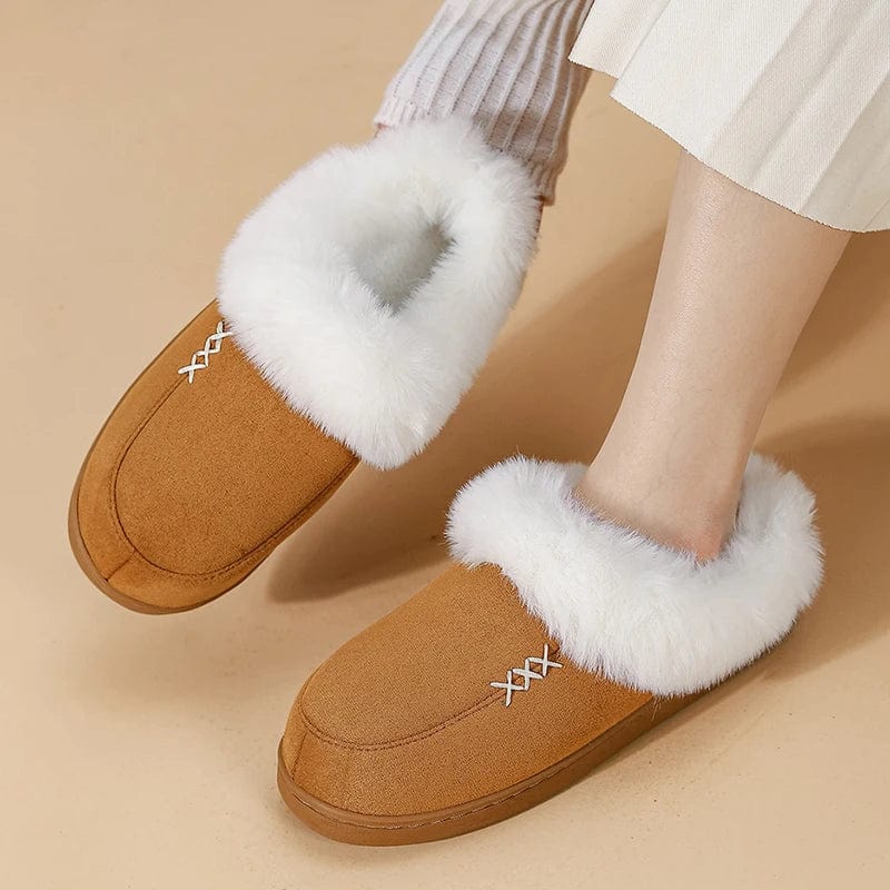 Chaussons Fourrés Femme - Chaud et Tendance