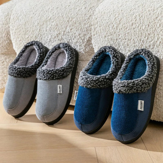 Chaussons Fourrés Homme - Confort Absolu