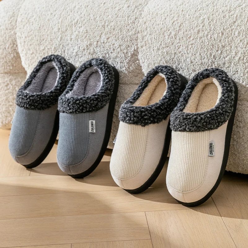 Chaussons Fourrés Homme - Confort Absolu