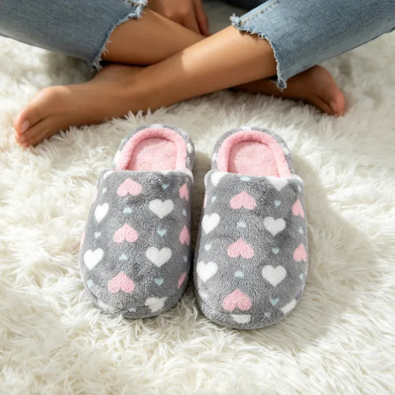 Chausson Douillet pour Femme - Petits Coeurs