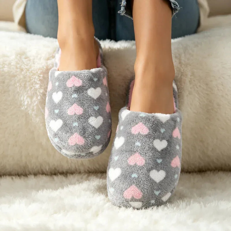Chausson Douillet pour Femme - Petits Coeurs